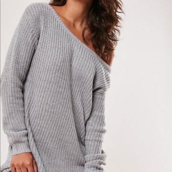 Missguided Dresses & Skirts - Missguided Tall off the shoulder sweater dress